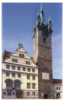 Der Schwarze Turm in Klatovy, Tschechien Turm Klassenfahrt Klatovy